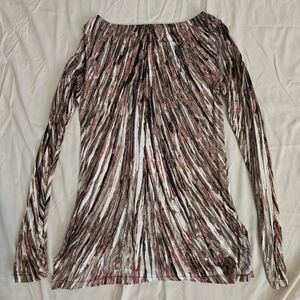 Ann Taylor Multicolor Striped Long Sleeve Top